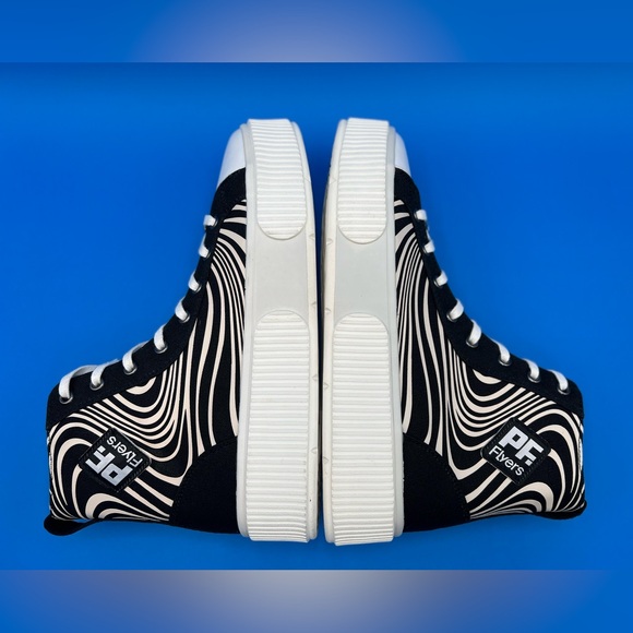 🦨 New UNISEX PF FLYERS LET IT FLOW ALLSTON X CHILLHOUSE HI TOP CANVAS SNEAKER - Picture 7 of 12